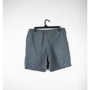 Patagonia Shorts Mens Large Black Baggies Swim Trunks Lined Charcoal Gray